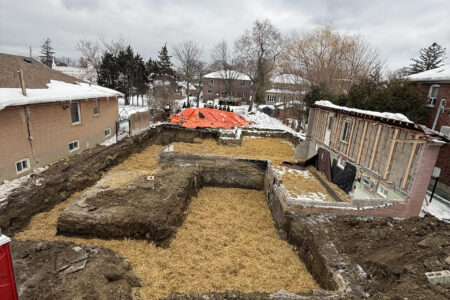 Etobicoke demo and excavation